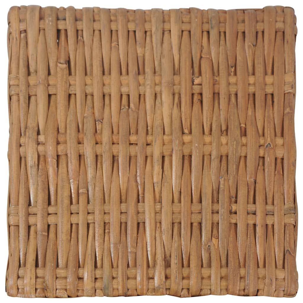 vidaXL Stolik kawowy, 47 x 47 x 28 cm, naturalny rattan
