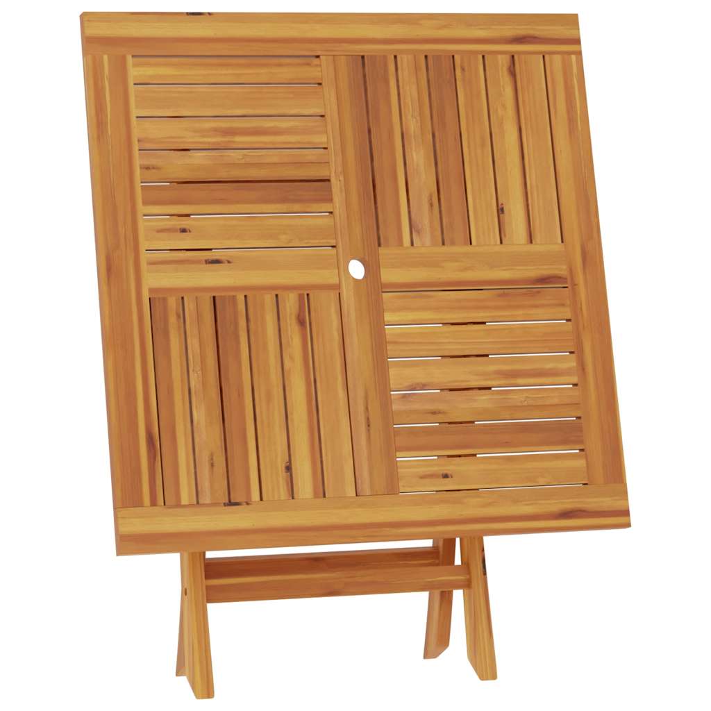 vidaXL Składany stolik ogrodowy, 85x85x76 cm, lite drewno tekowe
