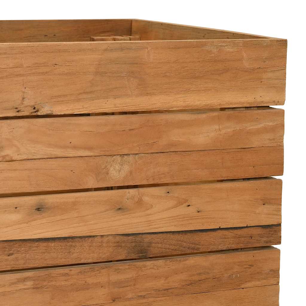 vidaXL Podwyższona donica 150x40x72 cm drewno tekowe z recyklingu/stal