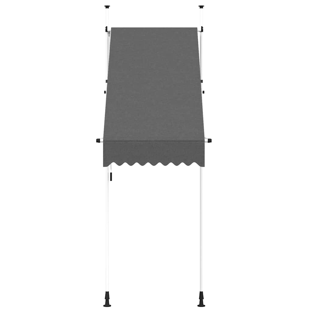 vidaXL Markiza zwijana ręcznie, 100 cm, antracytowa