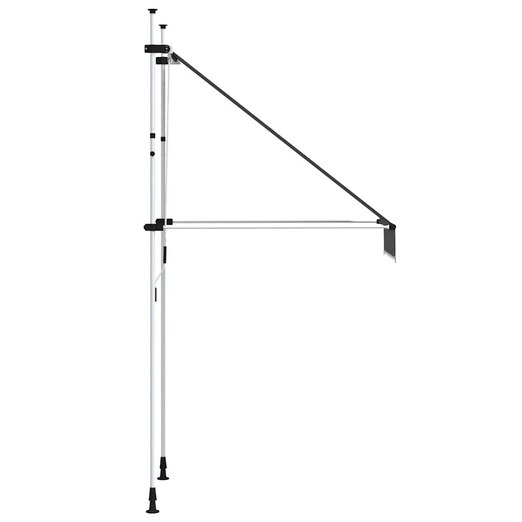 vidaXL Markiza zwijana ręcznie, 100 cm, antracytowa