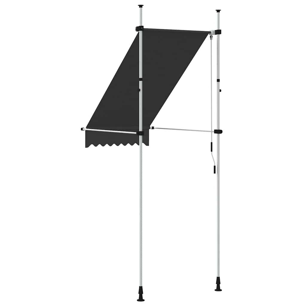 vidaXL Markiza zwijana ręcznie, 100 cm, antracytowa