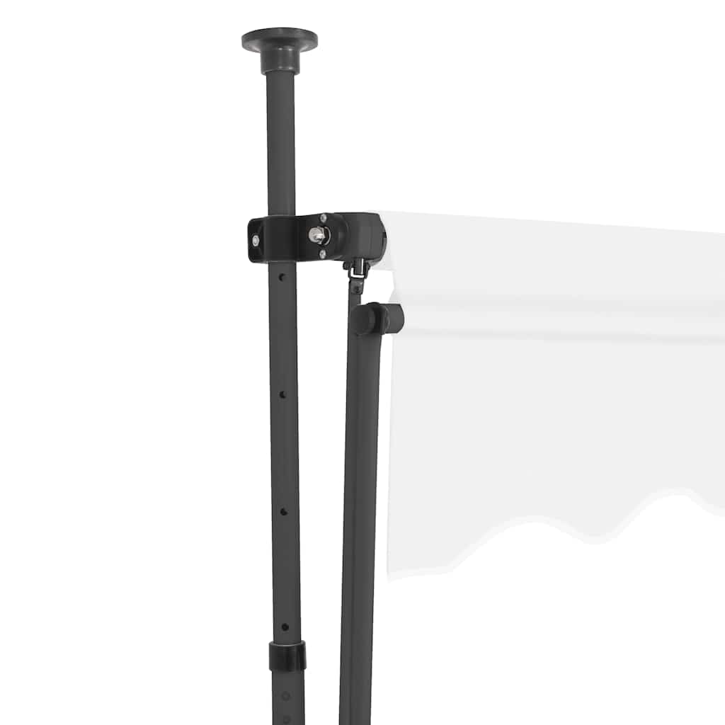 vidaXL Ręcznie zwijana markiza z LED, 350 cm, kremowa