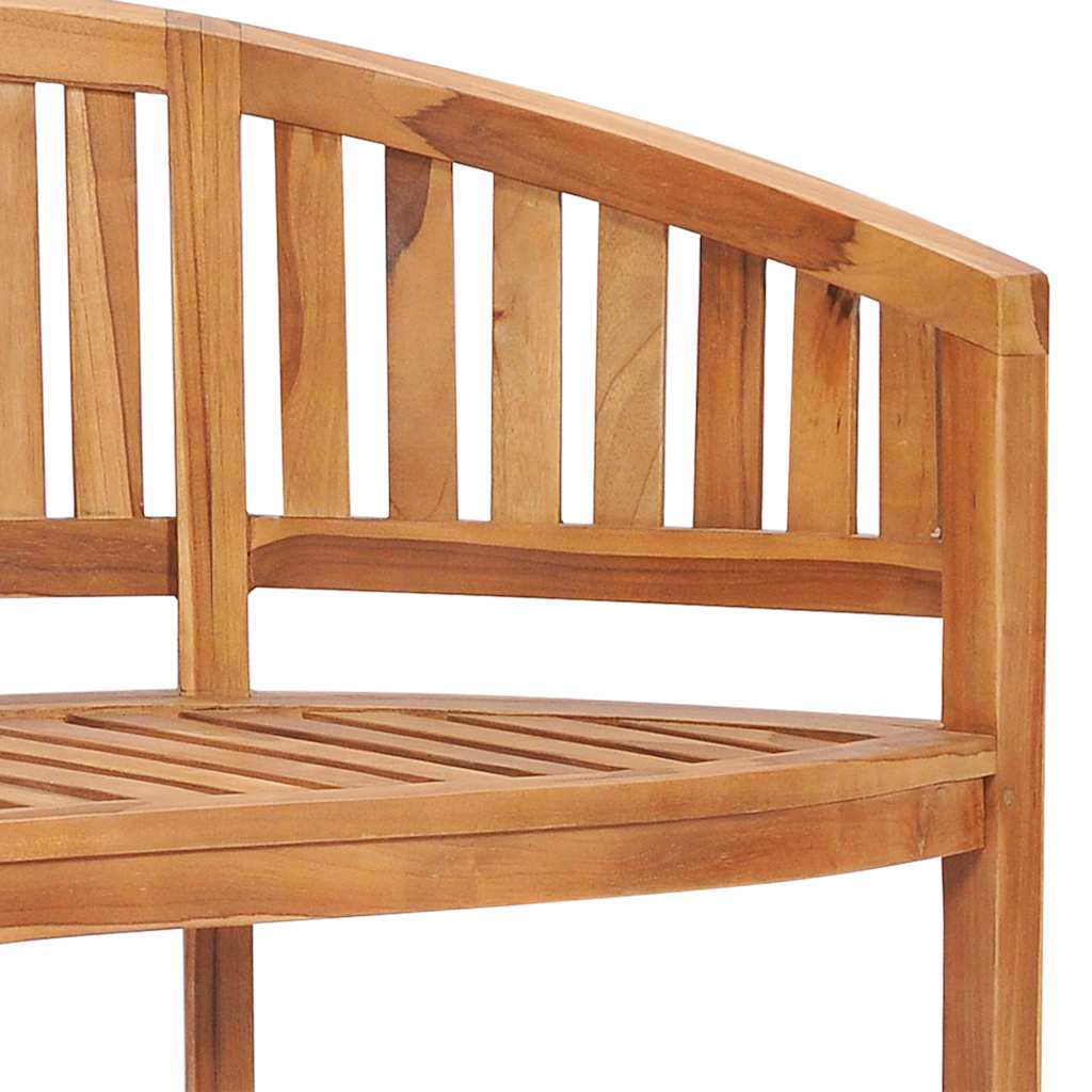 vidaXL Ławka w kształcie banana, 151 cm, lite drewno tekowe