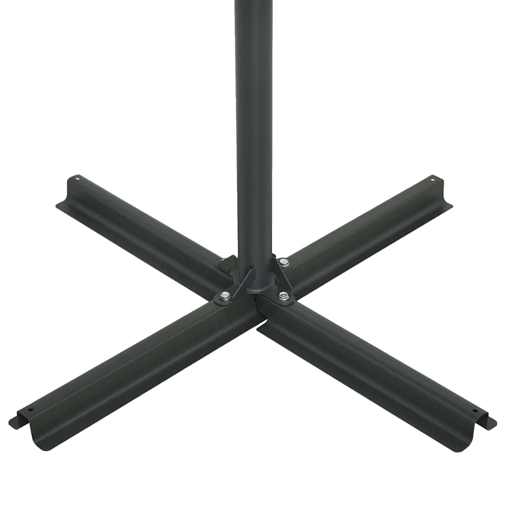 vidaXL Parasol ogrodowy na słupku aluminiowym, 460 x 270 cm, niebieski