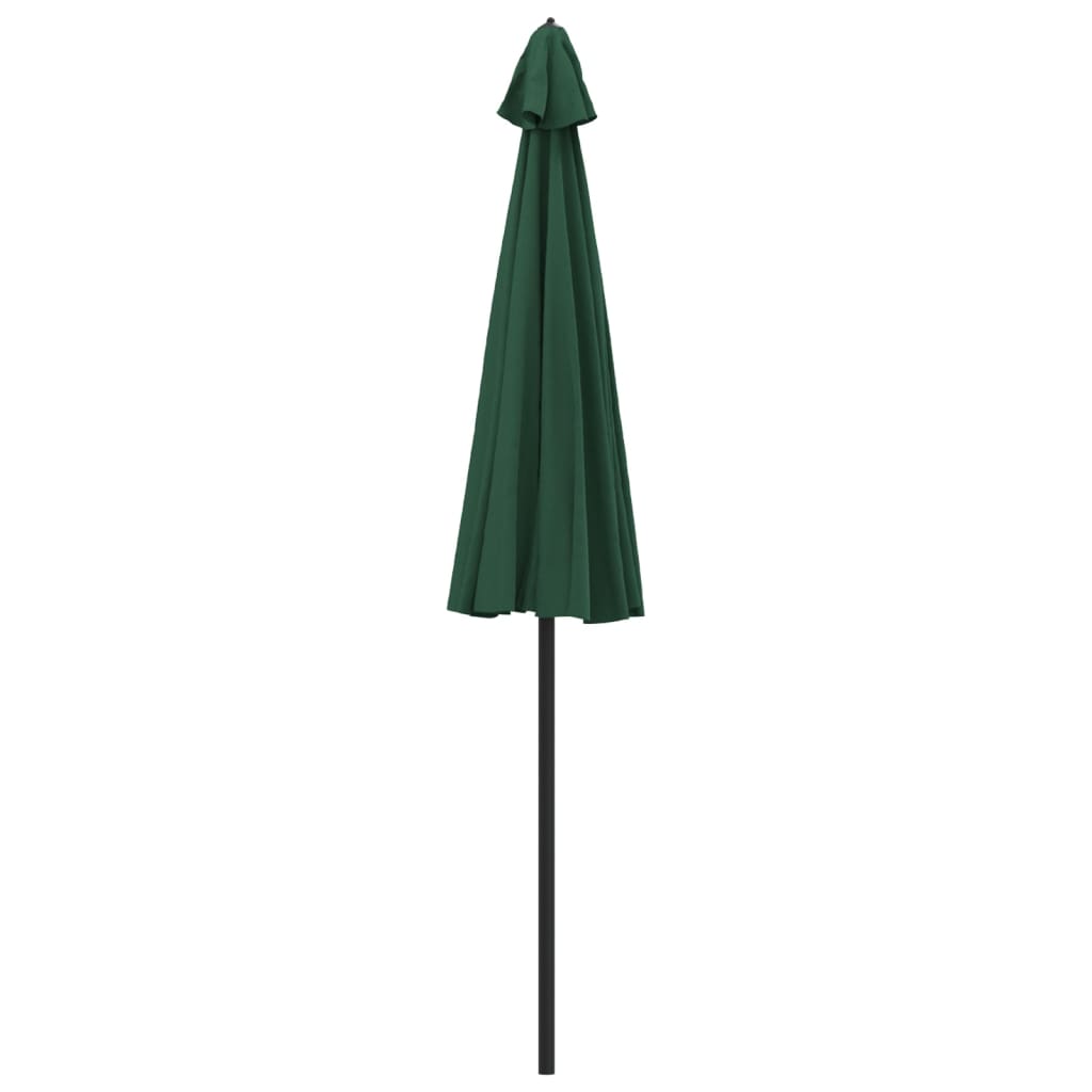 vidaXL Parasol ogrodowy na słupku aluminiowym, 270 cm, zielony
