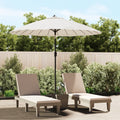 vidaXL Parasol ogrodowy na słupku aluminiowym, 270 cm, piaskowy