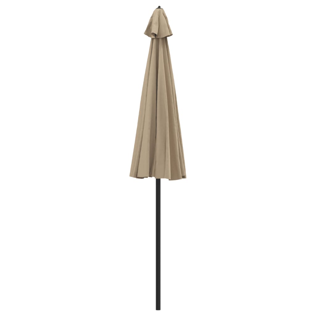 vidaXL Parasol ogrodowy na słupku aluminiowym, 270 cm, taupe