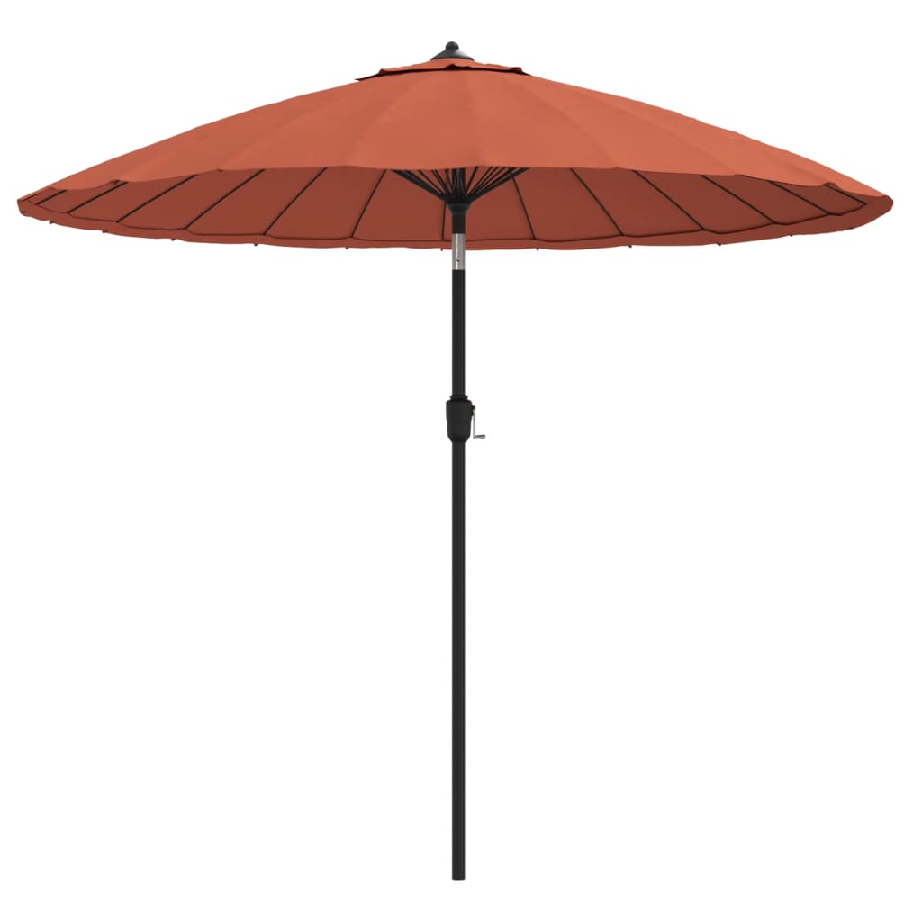 vidaXL Parasol ogrodowy na słupku aluminiowym, 270 cm, terakota