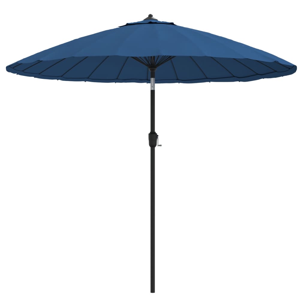 vidaXL Parasol ogrodowy na słupku aluminiowym, 270 cm, lazurowy