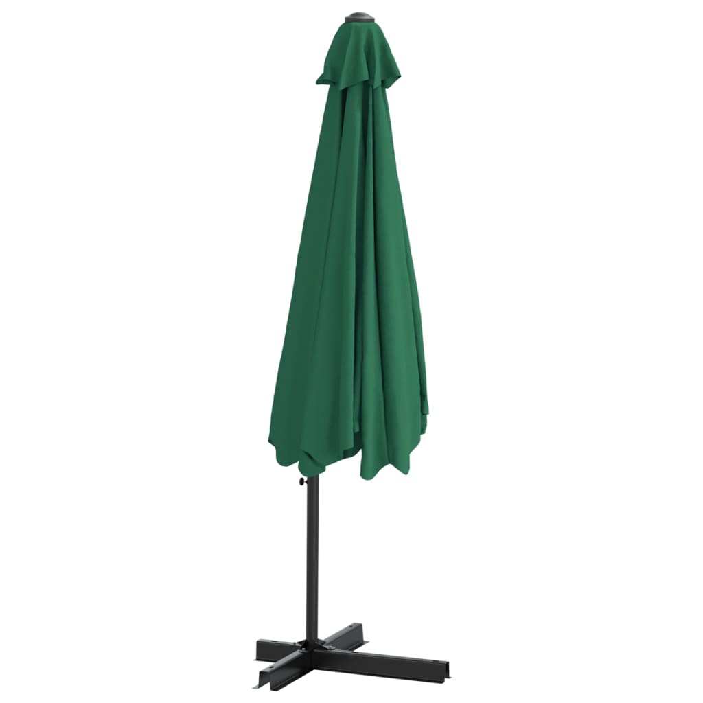 vidaXL Parasol ogrodowy na stalowym słupku, 300 cm, zielony