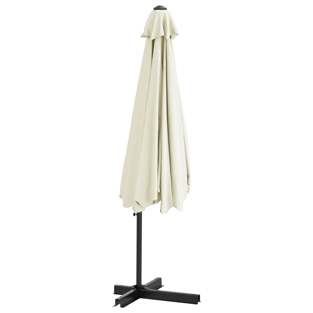 vidaXL Parasol ogrodowy na stalowym słupku, 300 cm, piaskowy
