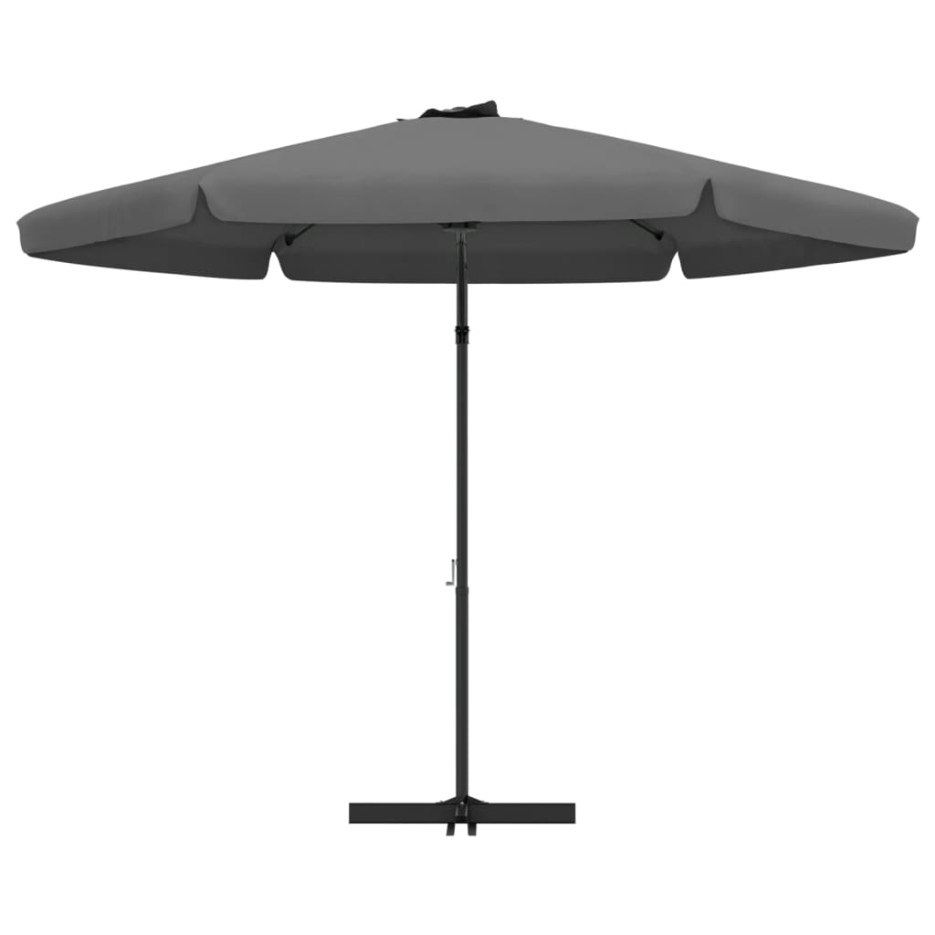 vidaXL Parasol ogrodowy na słupku stalowym, 300 cm, antracytowy