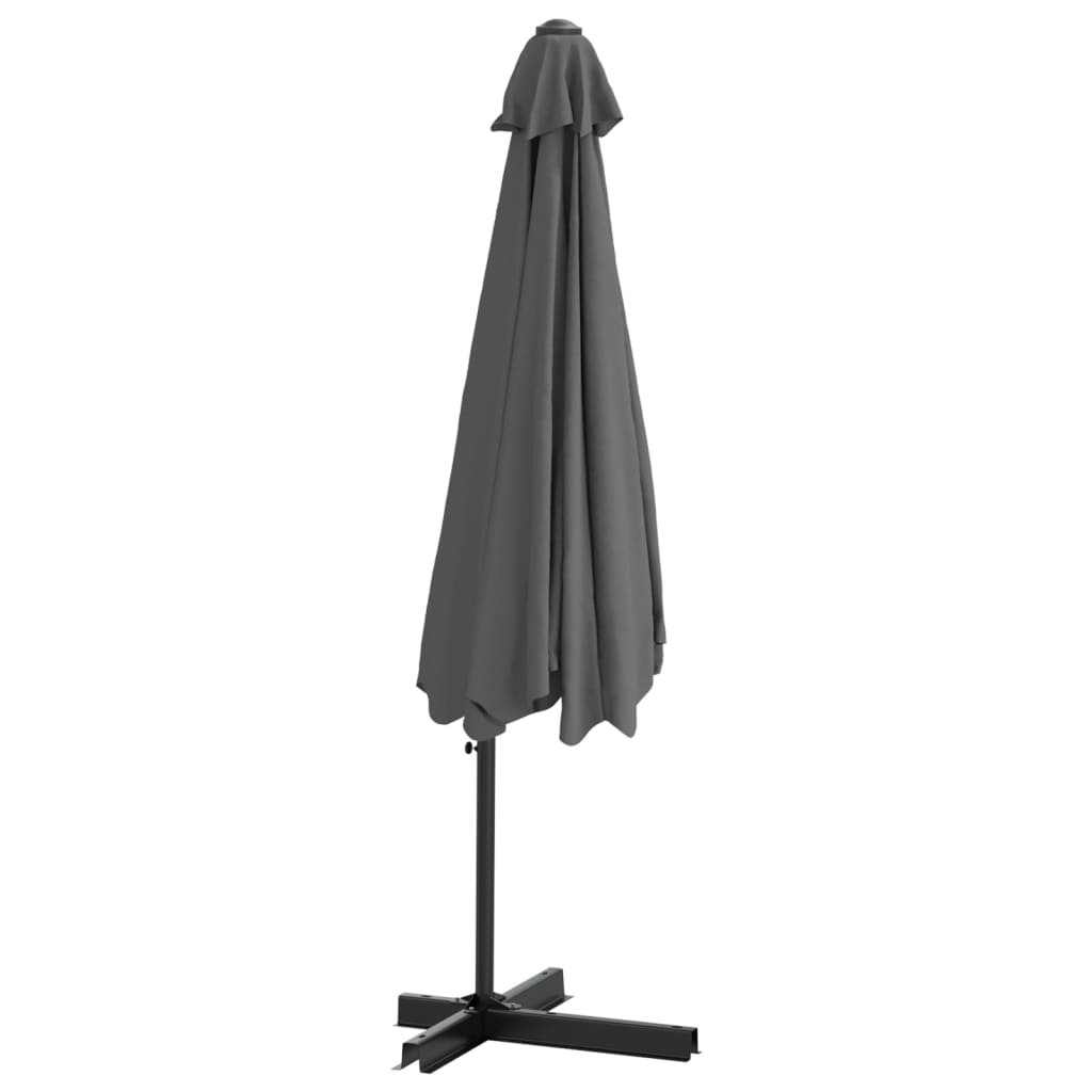 vidaXL Parasol ogrodowy na słupku stalowym, 300 cm, antracytowy