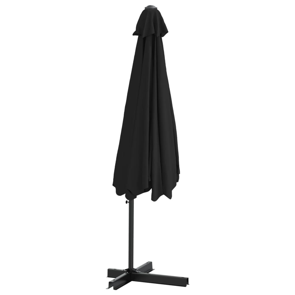 vidaXL Parasol ogrodowy na stalowym słupku, 300 cm, czarny
