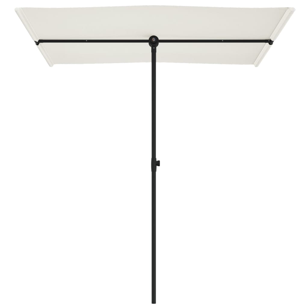 vidaXL Parasol ogrodowy na aluminiowym słupku, 180x110 cm, piaskowy
