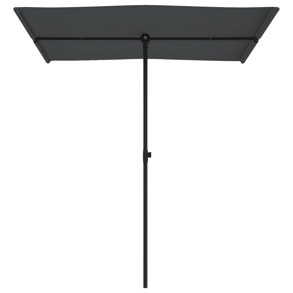 vidaXL Parasol ogrodowy na aluminiowym słupku, 180x110 cm, antracytowy