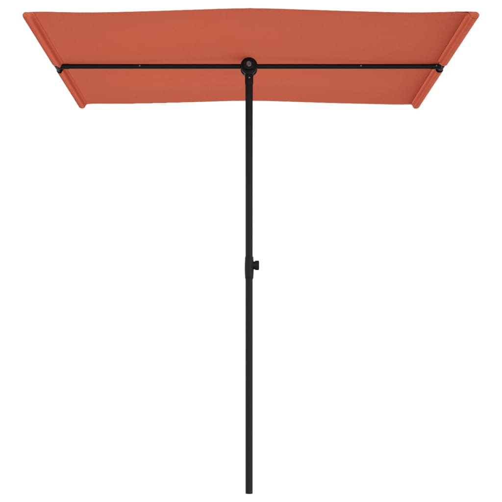 vidaXL Parasol ogrodowy na aluminiowym słupku, 180x110 cm, terakota
