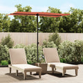 vidaXL Parasol ogrodowy na aluminiowym słupku, 180x110 cm, terakota