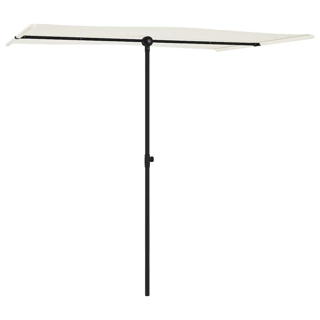vidaXL Parasol ogrodowy na aluminiowym słupku, 2x1,5 m, piaskowy