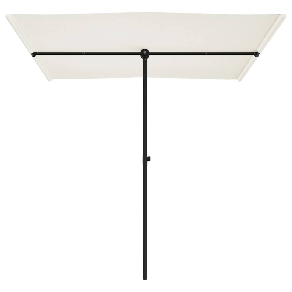 vidaXL Parasol ogrodowy na aluminiowym słupku, 2x1,5 m, piaskowy