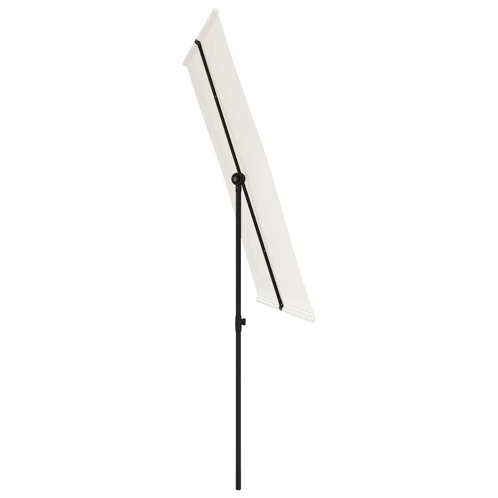 vidaXL Parasol ogrodowy na aluminiowym słupku, 2x1,5 m, piaskowy