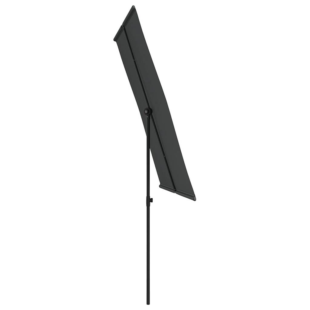 vidaXL Parasol ogrodowy na aluminiowym słupku, 2x1,5 m, antracytowy