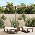 vidaXL Parasol ogrodowy na aluminiowym słupku, 2x1,5 m, taupe