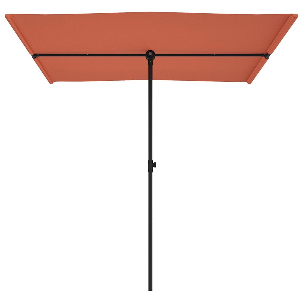 vidaXL Parasol ogrodowy na aluminiowym słupku, 2x1,5 m, terakota