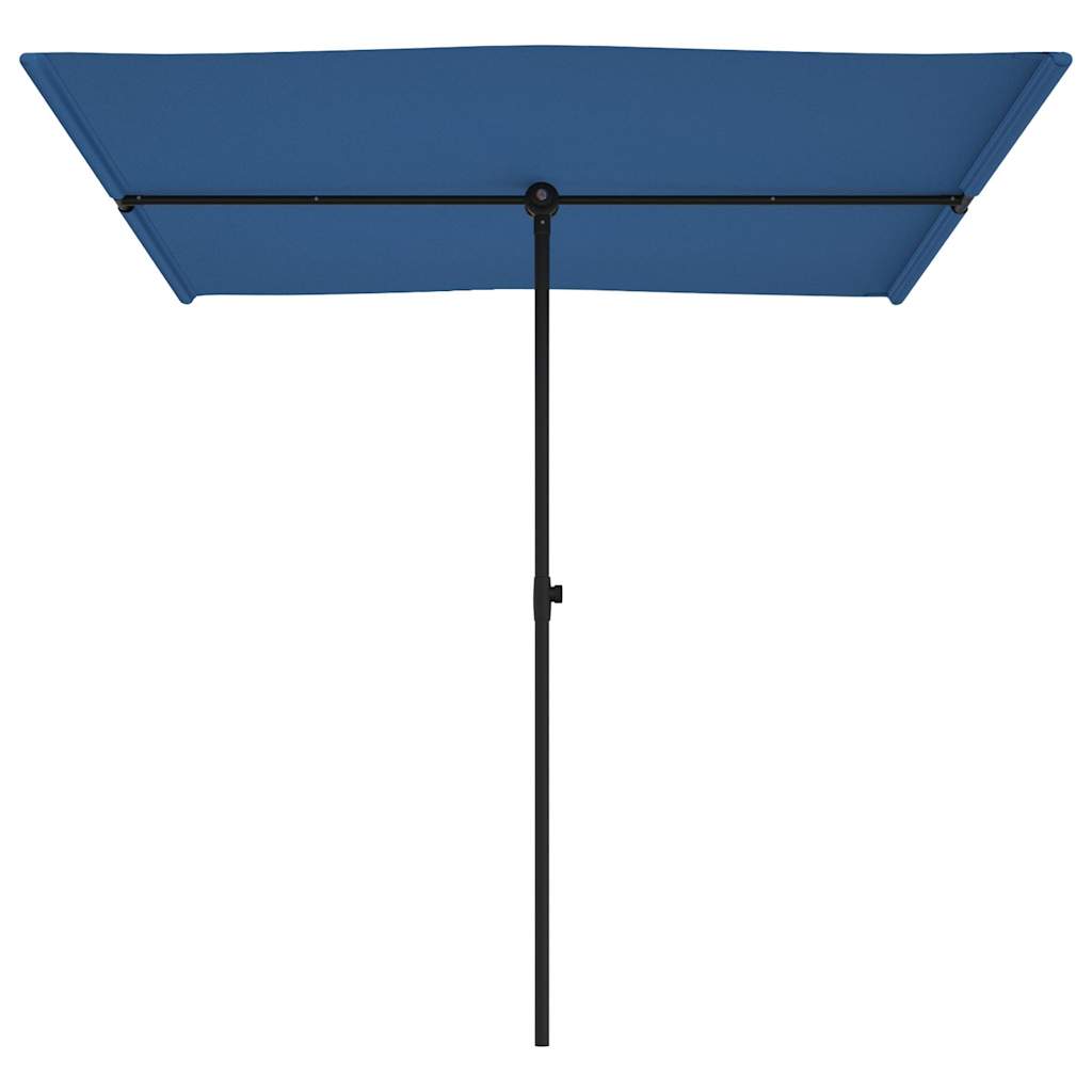 vidaXL Parasol ogrodowy na aluminiowym słupku, 2x1,5 m, niebieski
