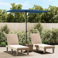 vidaXL Parasol ogrodowy na aluminiowym słupku, 2x1,5 m, niebieski