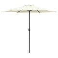 vidaXL Parasol ogrodowy na aluminiowym słupku, 270x246 cm, piaskowy
