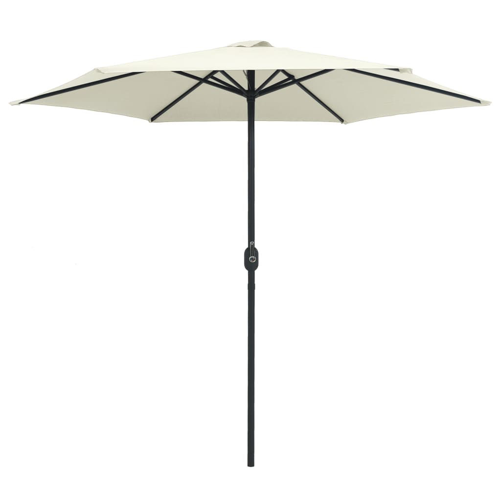 vidaXL Parasol ogrodowy na aluminiowym słupku, 270x246 cm, piaskowy