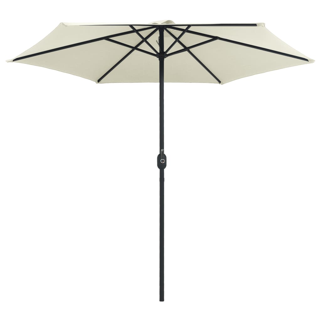 vidaXL Parasol ogrodowy na aluminiowym słupku, 270x246 cm, piaskowy