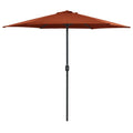 vidaXL Parasol ogrodowy na aluminiowym słupku, 270x246 cm, terakota