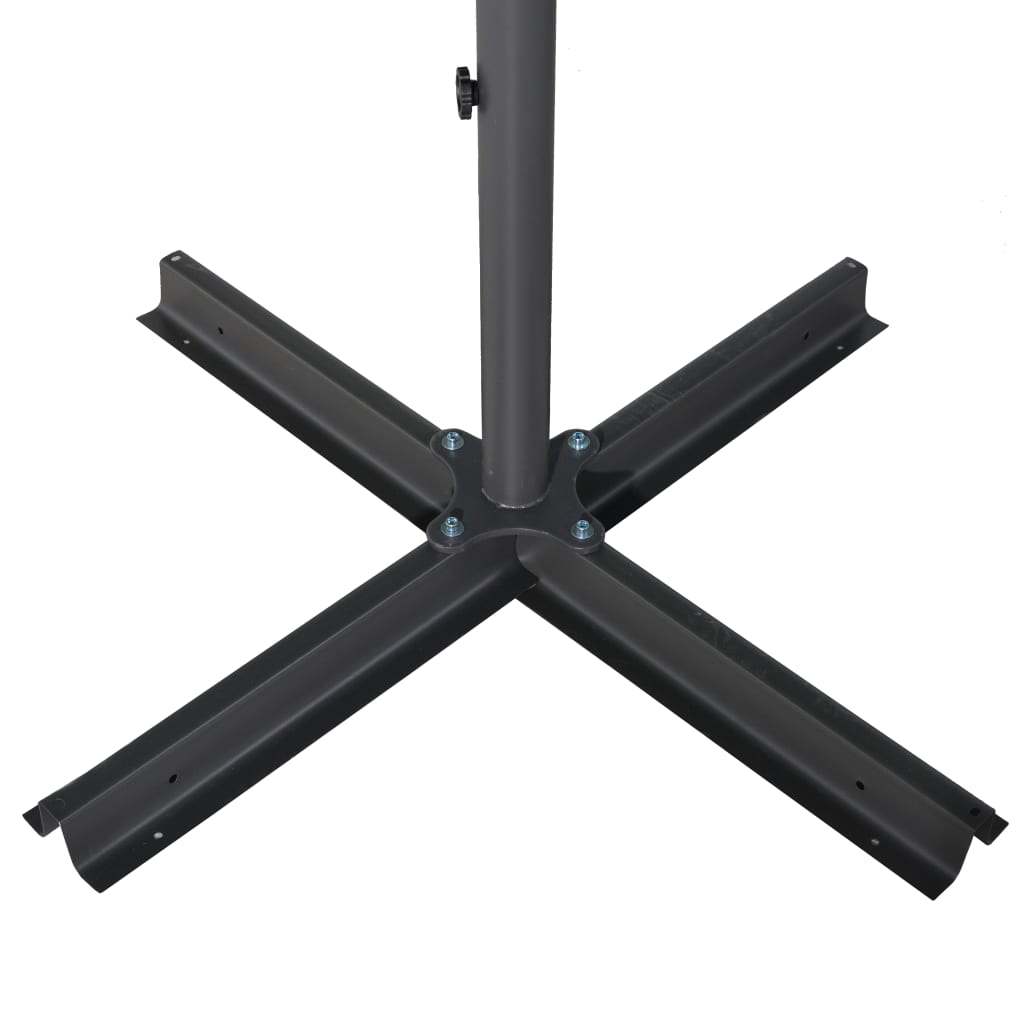 vidaXL Parasol ogrodowy na aluminiowym słupku, 600 cm, zielony