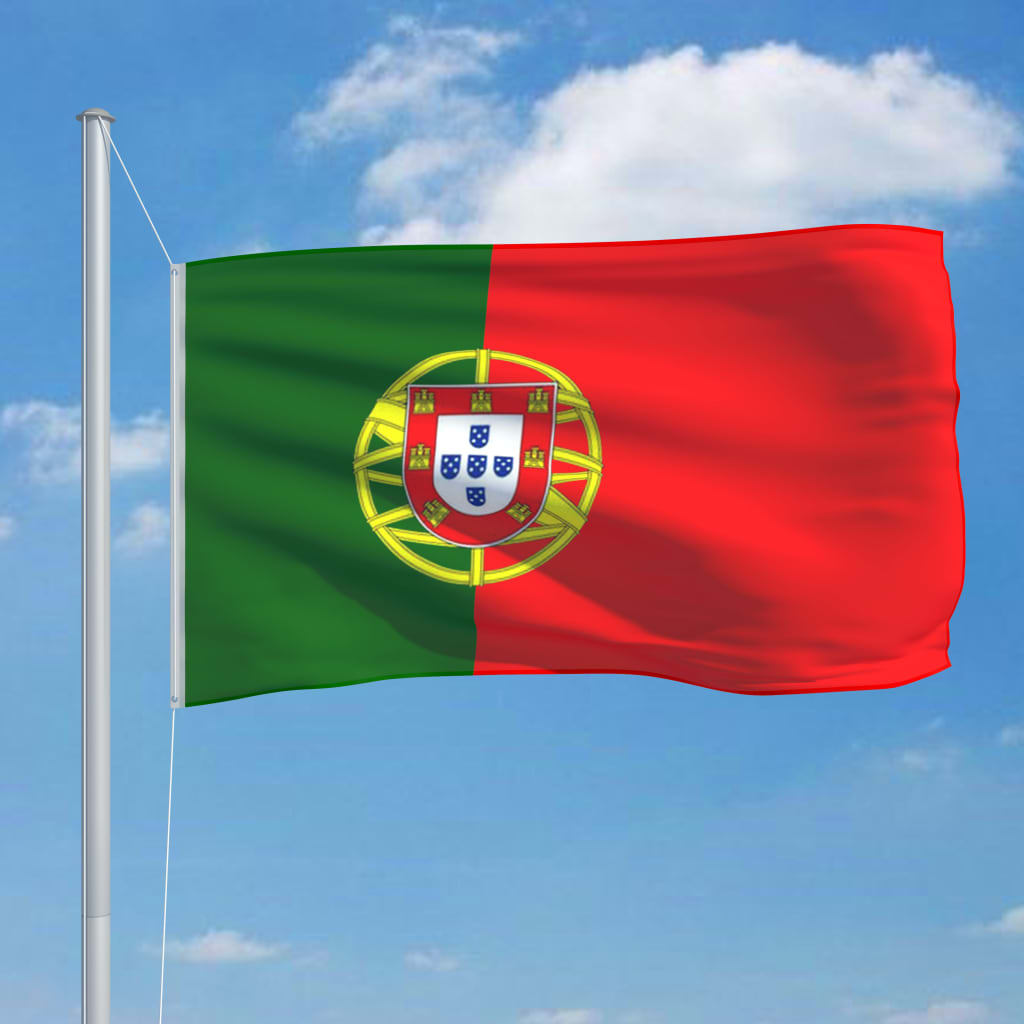 vidaXL Flaga Portugalii, 90x150 cm