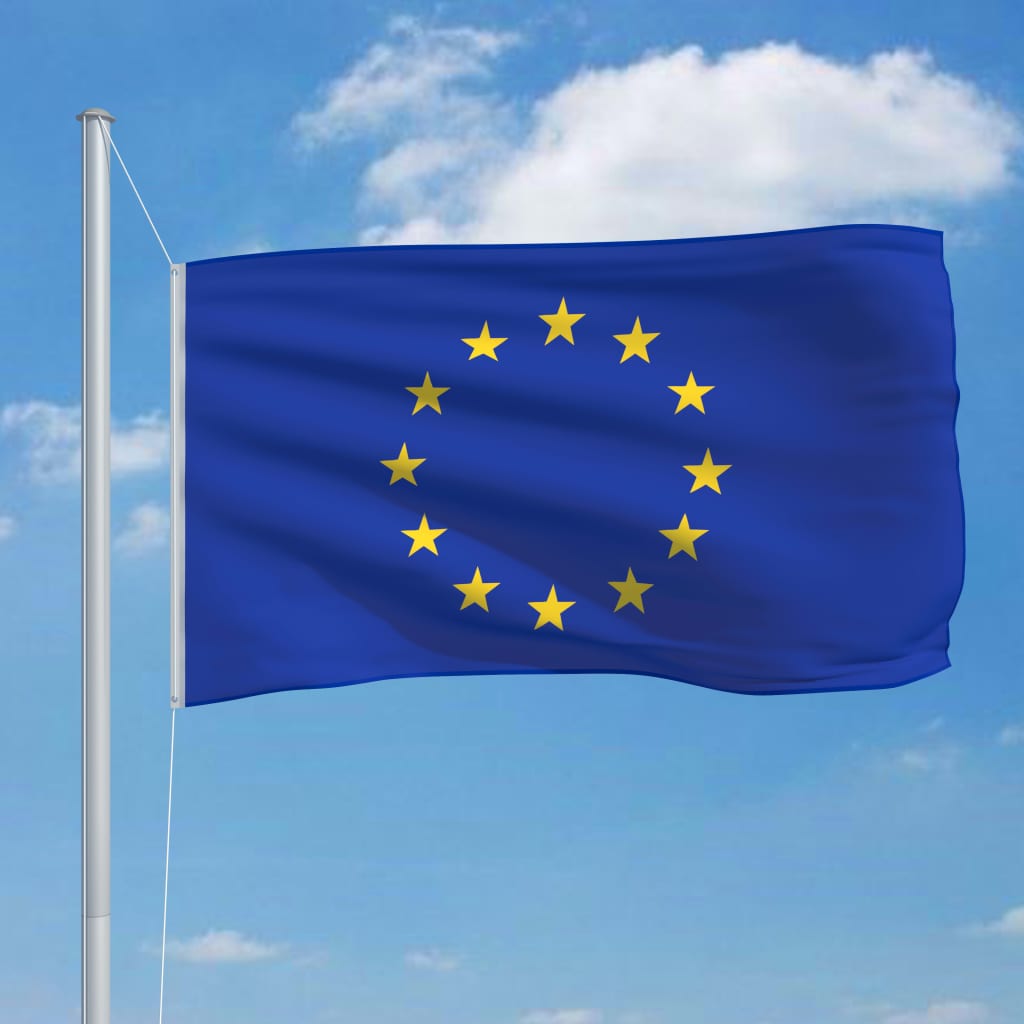 vidaXL Flaga Europy, 90 x 150 cm