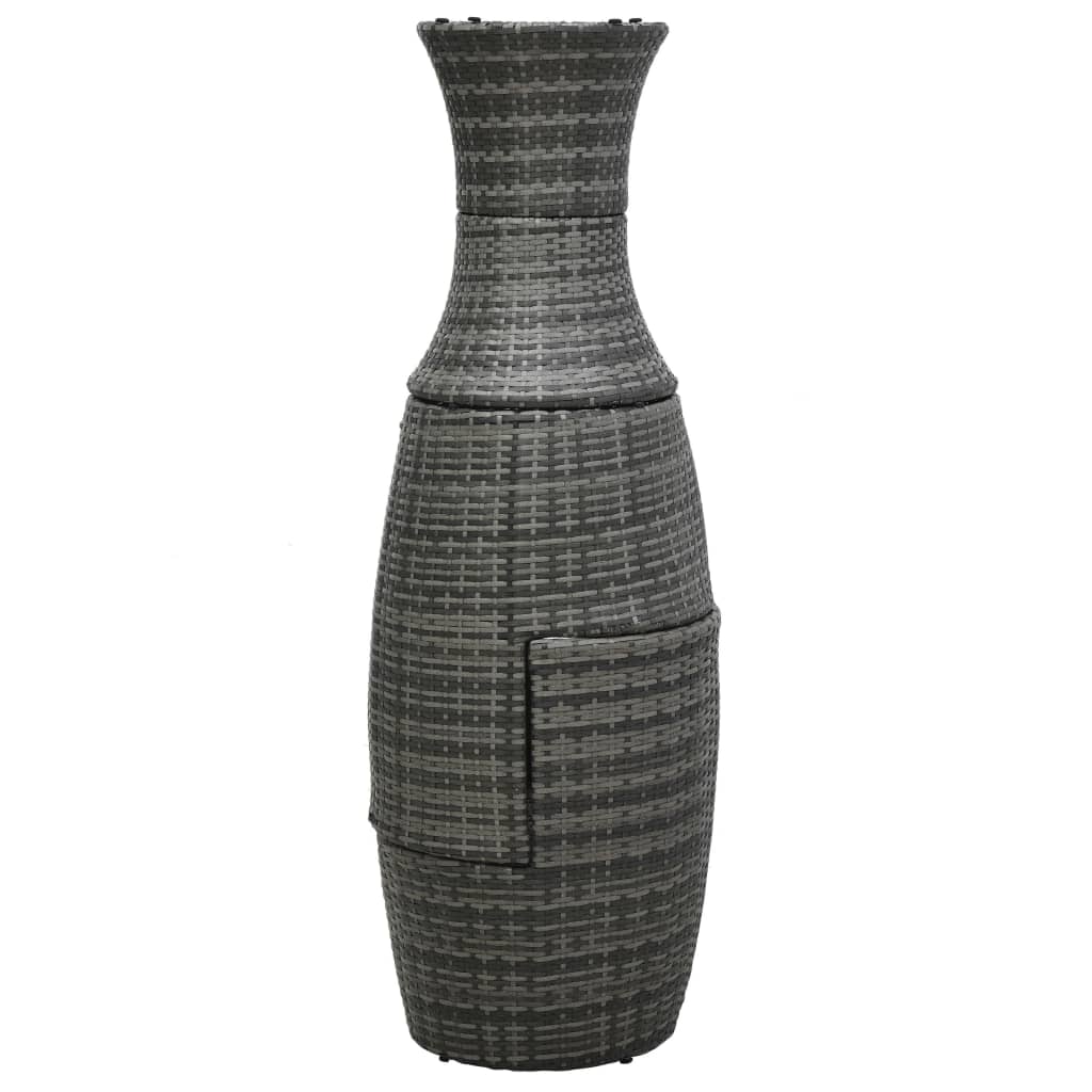 vidaXL 3-cz. zestaw mebli bistro z poduszkami, rattan PE, szary