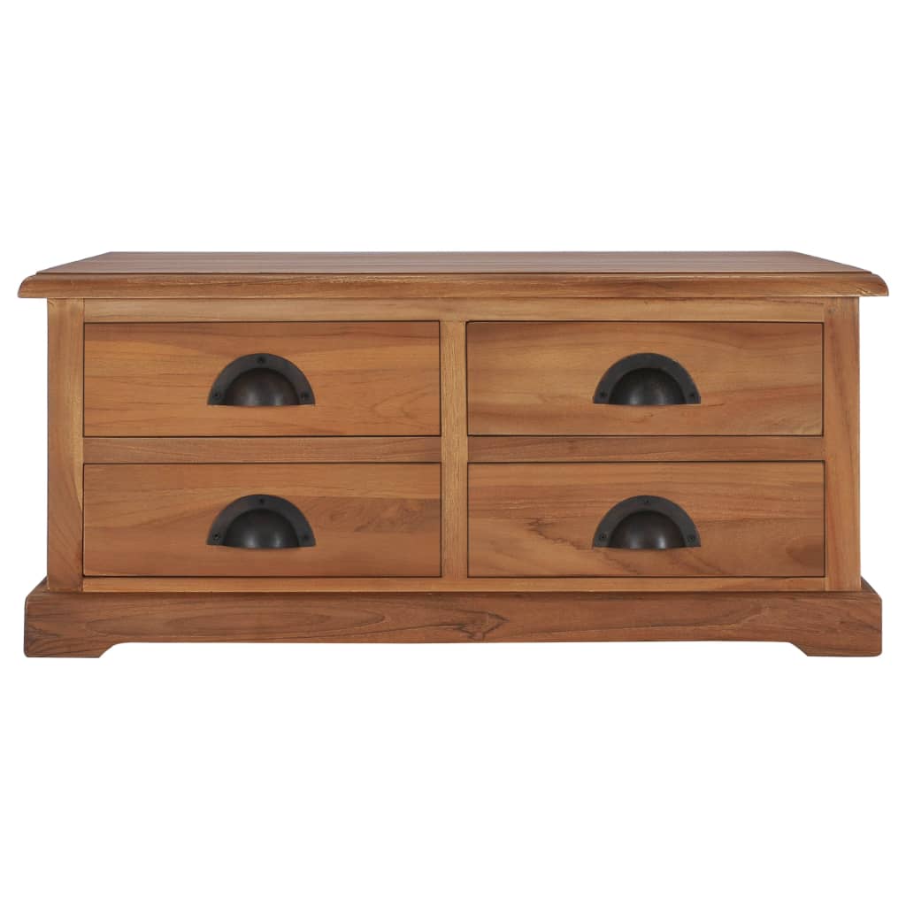 vidaXL Stolik kawowy, 68 x 68 x 30 cm, lite drewno tekowe