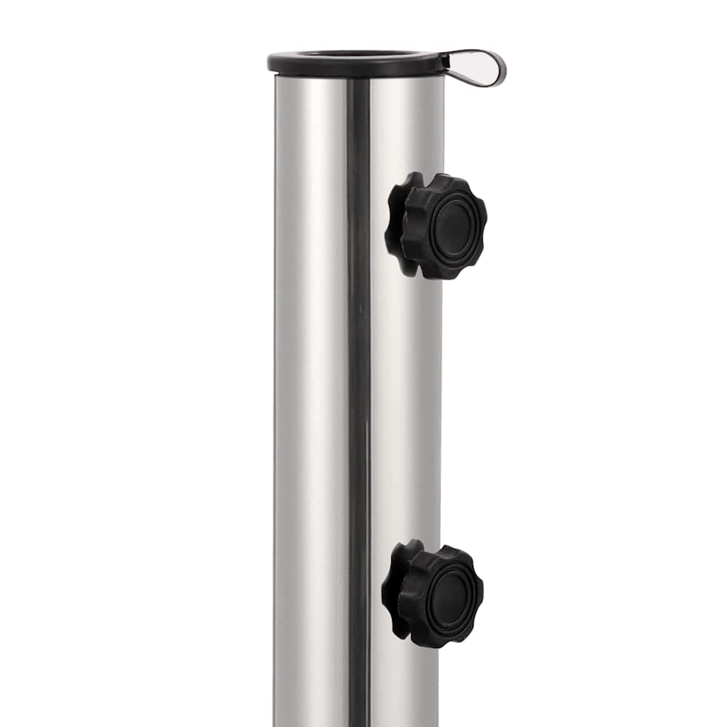 vidaXL Podstawa pod parasol, granitowa, 30 kg, kwadratowa, czarna