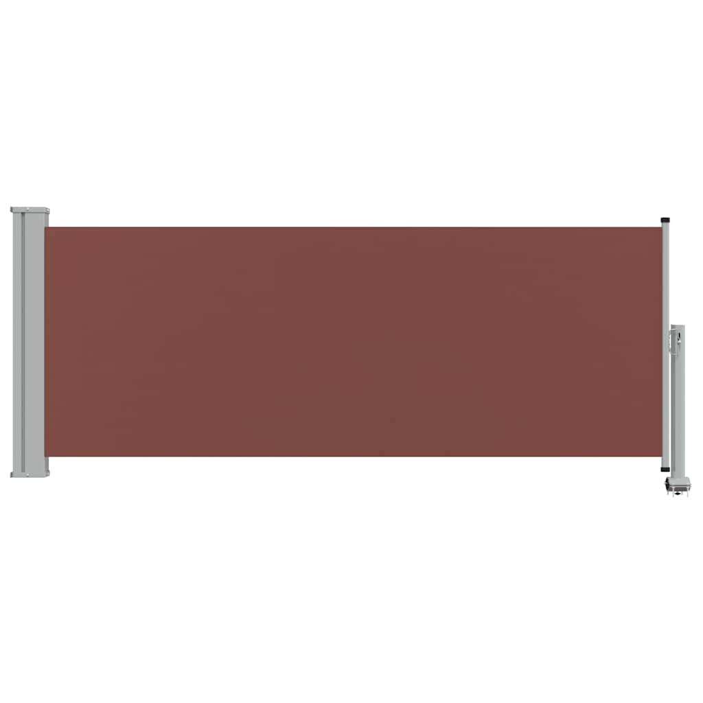 vidaXL Wysuwana markiza boczna na taras, 100 x 300 cm, brązowa