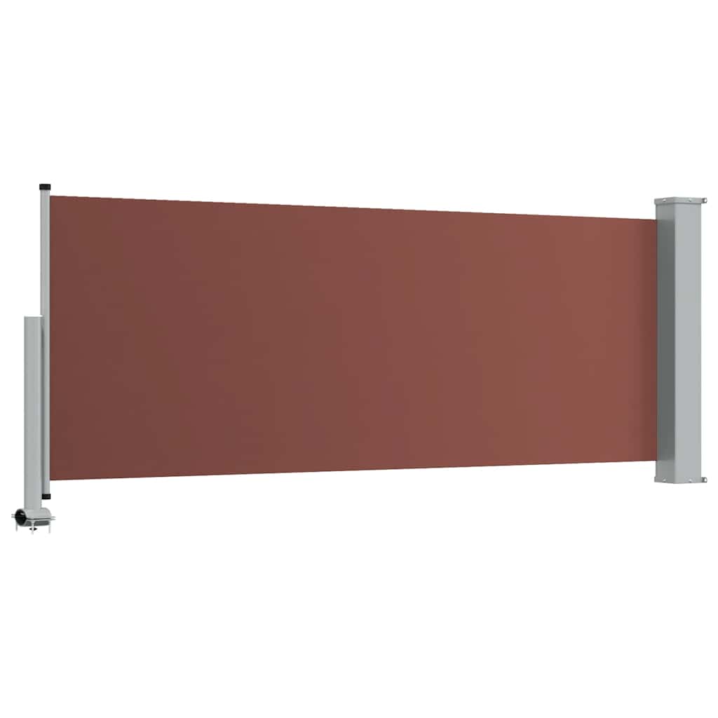 vidaXL Wysuwana markiza boczna na taras, 100 x 300 cm, brązowa