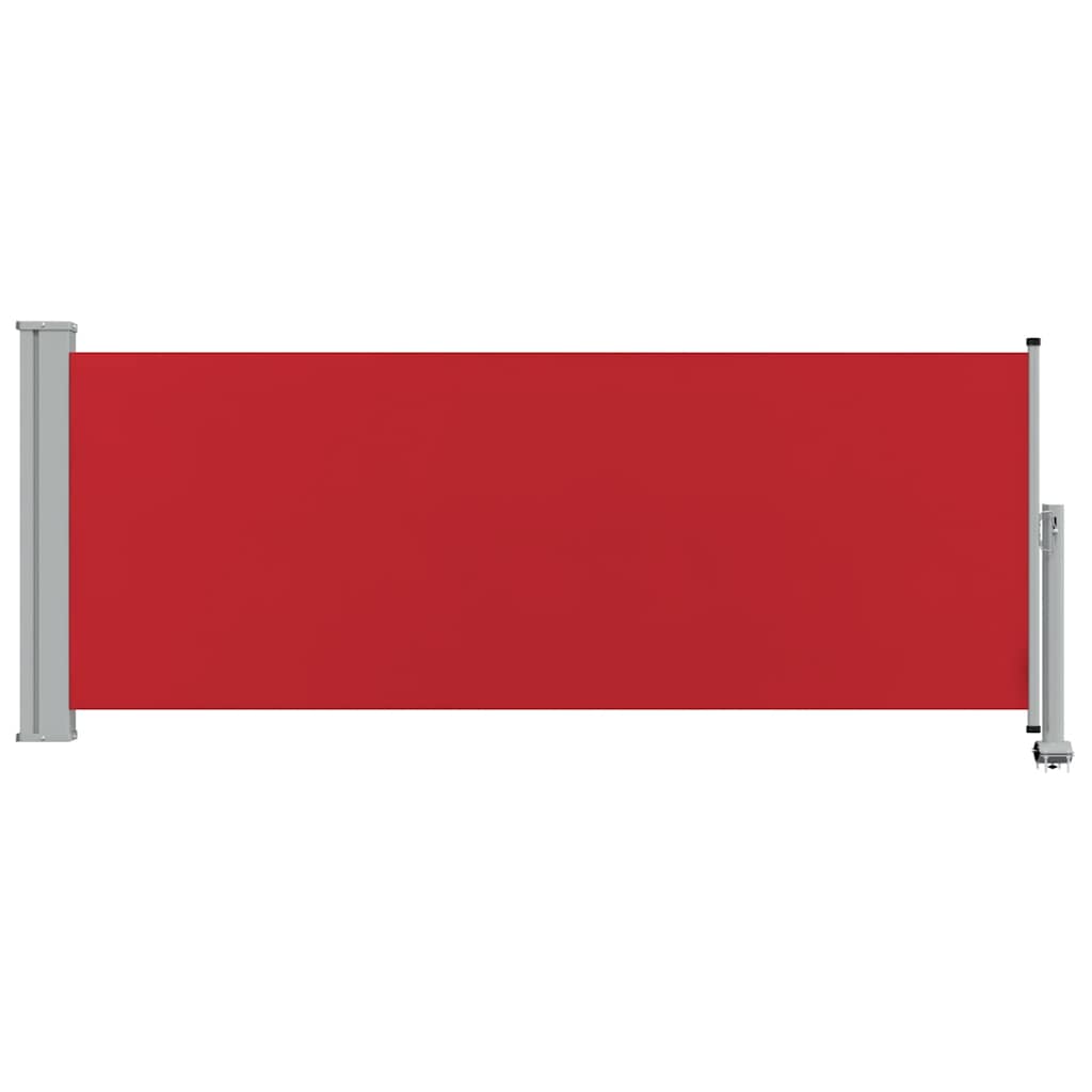 vidaXL Wysuwana markiza boczna na taras, 100 x 300 cm, czerwona