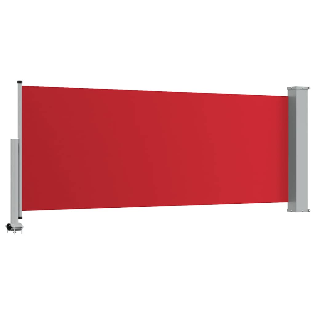 vidaXL Wysuwana markiza boczna na taras, 100 x 300 cm, czerwona
