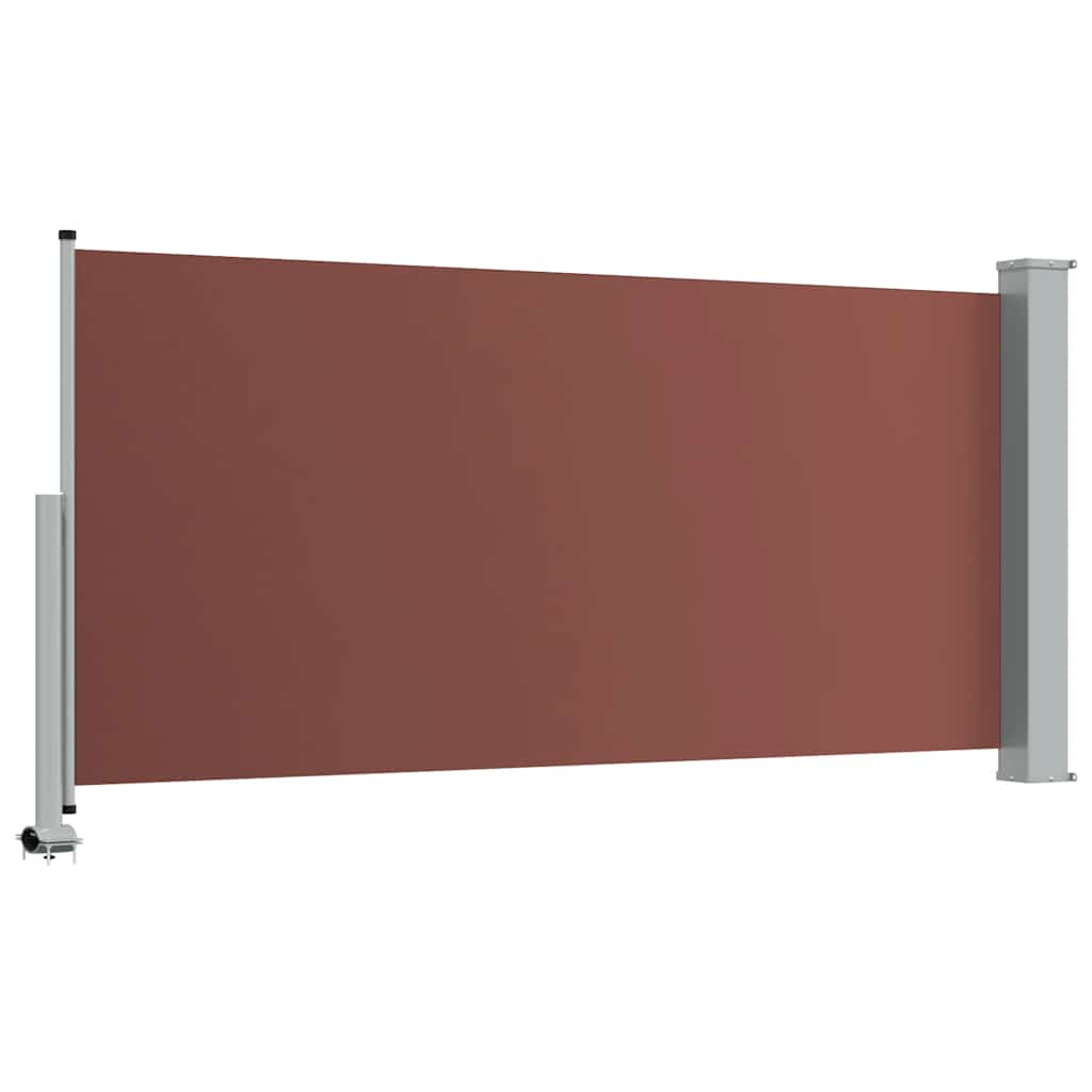 vidaXL Wysuwana markiza boczna na taras, 120 x 300 cm, brązowa