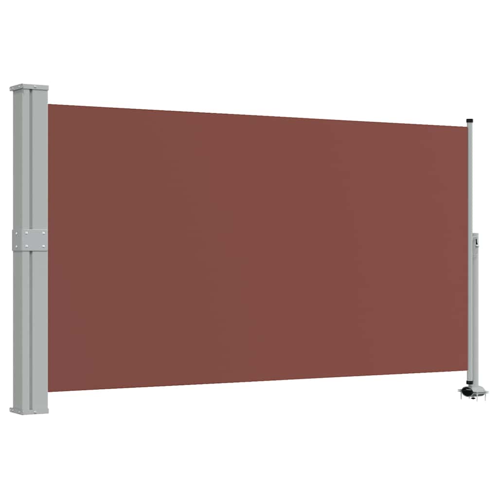 vidaXL Zwijana markiza boczna na patio, 140 x 300 cm, brązowa