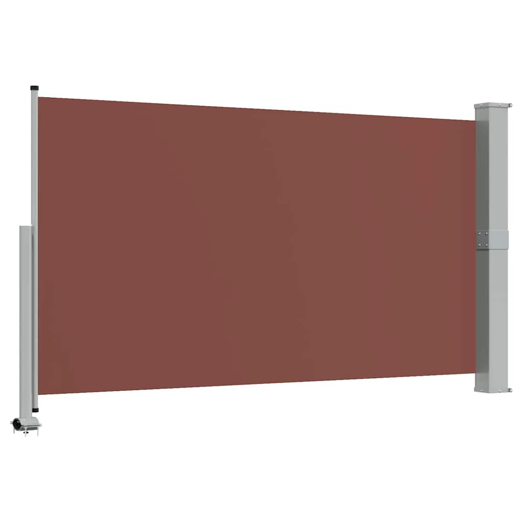 vidaXL Zwijana markiza boczna na patio, 140 x 300 cm, brązowa