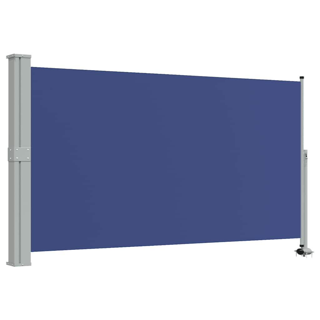 vidaXL Zwijana markiza boczna na patio, 140 x 300 cm, niebieska