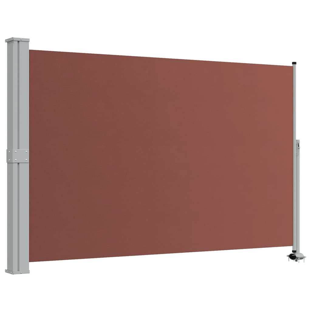 vidaXL Wysuwana markiza boczna na taras, 160 x 300 cm, brązowa